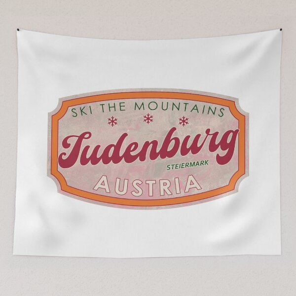 Item preview, Judenburg, Austria, Steiermark, Ski, textured skiing badge designed and sold by Wanderful-roads.