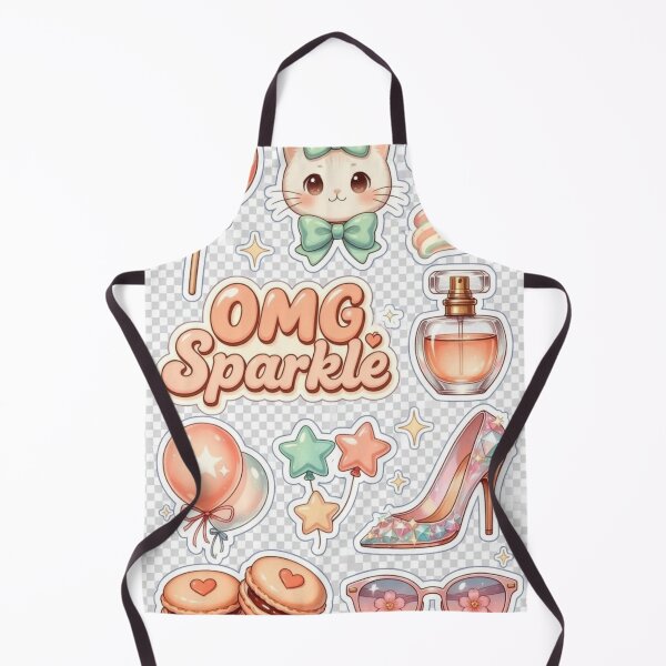 Item preview, OMG Sparkle Pastel Kawaii Sticker Set designed and sold by CoquetteLunaCo.