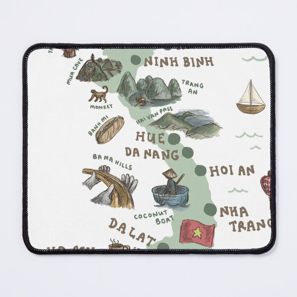 Item preview, Map of Vietnam - Green designed and sold by Those Pencil Shavings.