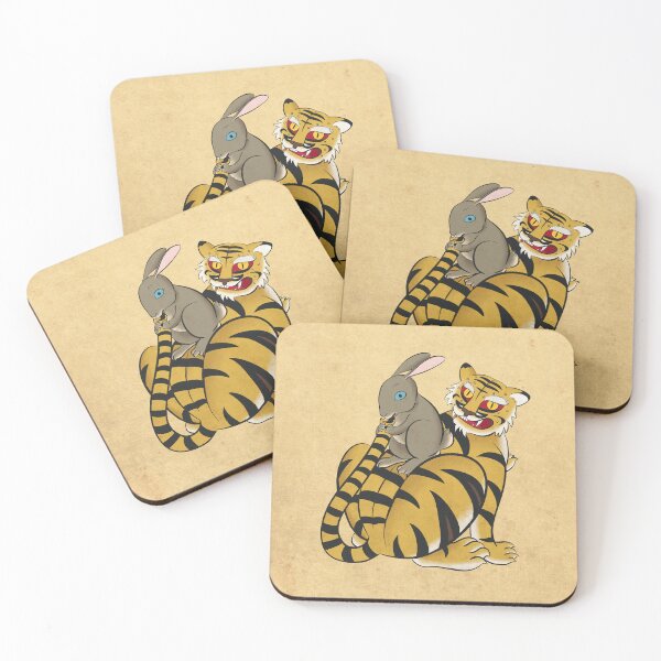 Item preview, Cheeky Revenge: The Rabbit Biting the Tiger's Tail designed and sold by QamarART Paintings.