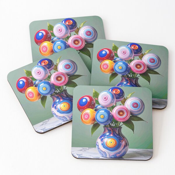 Item preview, Still Life with Abstract Flowers designed and sold by Vicky Brago-Mitchell®.