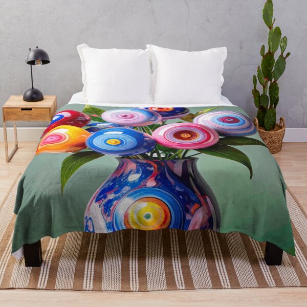 Item preview, Still Life with Abstract Flowers designed and sold by Vicky Brago-Mitchell®.