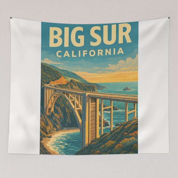 Item preview, Big Sur California Bixby Creek Bridge Pacific Coast Highway Scenic Coastline designed and sold by Places On Earth.