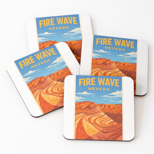 Item preview, Fire Wave Nevada Valley of Fire State Park Mojave Desert Landscape designed and sold by Places On Earth.