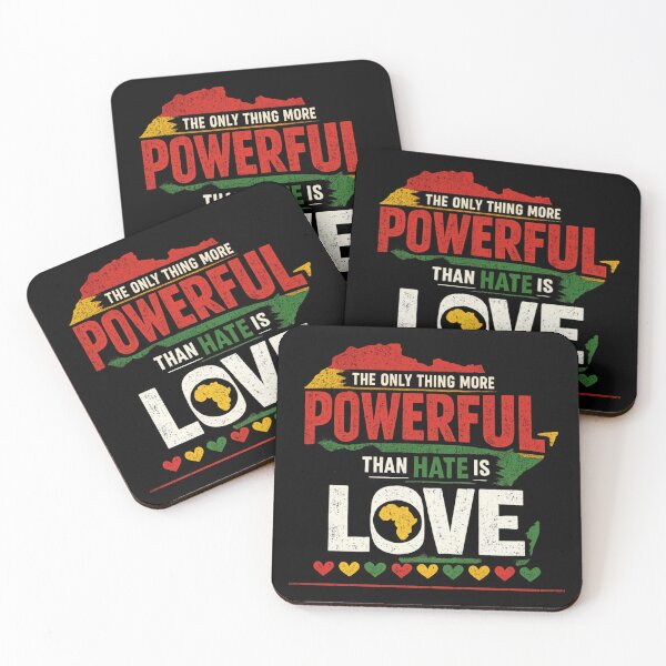 Item preview, Powerful Love Over Hate African American Heritage Graphic designed and sold by axiksa10.