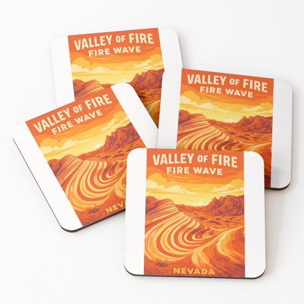 Item preview,  Valley of Fire Nevada Fire Wave Aztec Sandstone Formations designed and sold by Places On Earth.