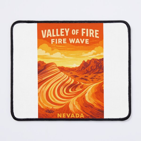 Item preview, Valley of Fire Nevada Fire Wave Aztec Sandstone Formations designed and sold by Places On Earth.