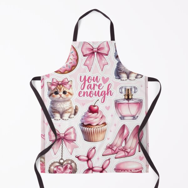 Item preview, You Are Enough Pastel Kitty Sticker Set designed and sold by CoquetteLunaCo.