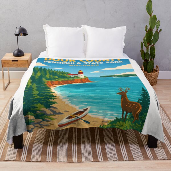 Item preview, Door County Peninsula State Park Wisconsin Lake Michigan Shoreline designed and sold by Places On Earth.