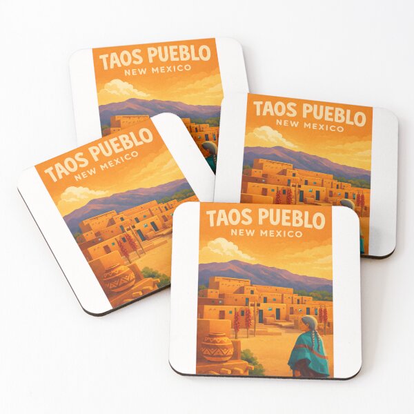 Item preview, Taos Pueblo New Mexico Sangre de Cristo Mountains Historic Adobe Village designed and sold by Places On Earth.