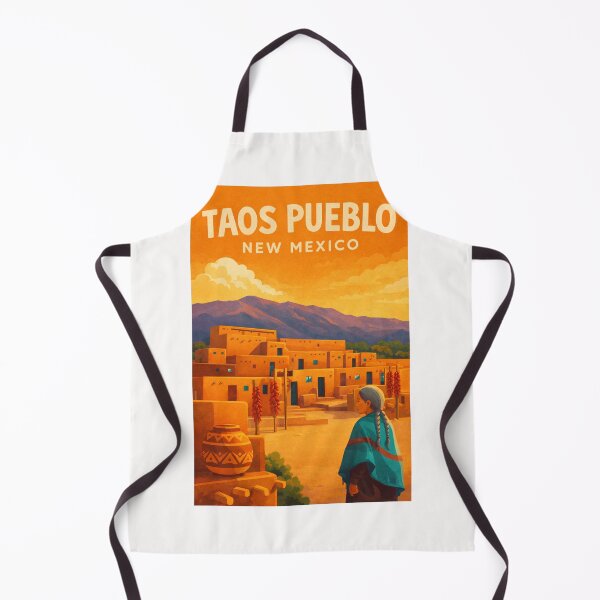 Item preview, Taos Pueblo New Mexico Sangre de Cristo Mountains Historic Adobe Village designed and sold by Places On Earth.