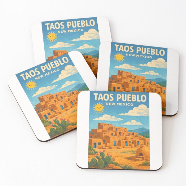 Item preview, Taos Pueblo New Mexico Adobe Architecture Sangre de Cristo Mountains designed and sold by Places On Earth.