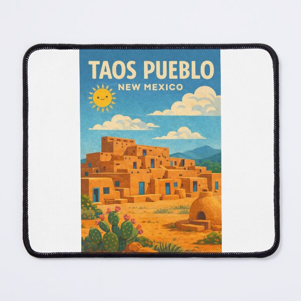 Item preview, Taos Pueblo New Mexico Adobe Architecture Sangre de Cristo Mountains designed and sold by Places On Earth.