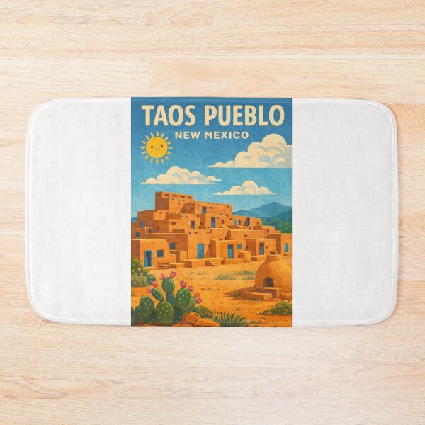 Item preview, Taos Pueblo New Mexico Adobe Architecture Sangre de Cristo Mountains designed and sold by Places On Earth.