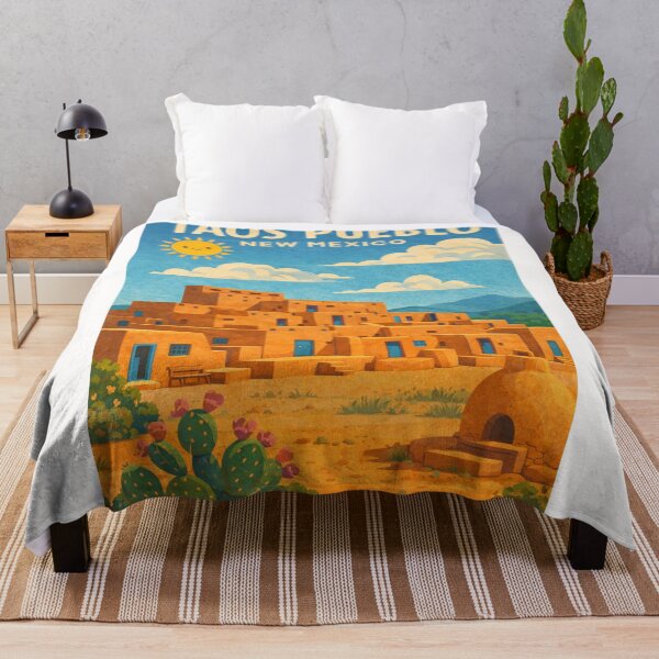 Item preview, Taos Pueblo New Mexico Adobe Architecture Sangre de Cristo Mountains designed and sold by Places On Earth.