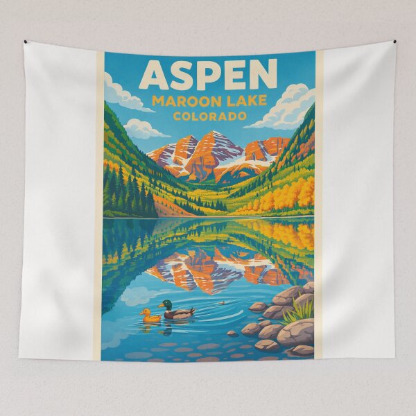 Item preview, Aspen Colorado Maroon Lake Maroon Bells White River National Forest designed and sold by Places On Earth.