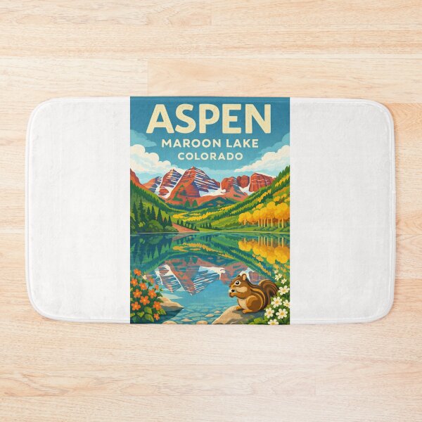 Item preview, Aspen Maroon Lake Colorado Maroon Bells Elk Mountains Reflection designed and sold by Places On Earth.