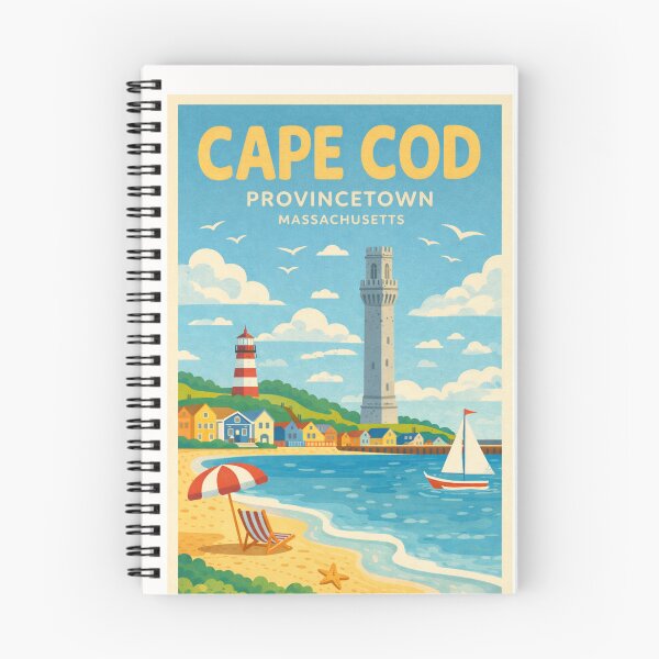 Item preview, Cape Cod Provincetown Massachusetts Pilgrim Monument Coastal New England designed and sold by Places On Earth.