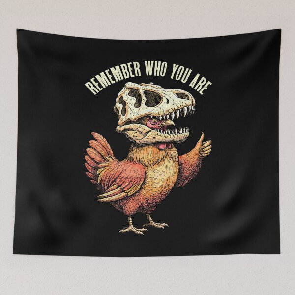 Item preview, Chicken Dinosaur Skull Remember Who You Are Paleontology designed and sold by GrandeDuc.