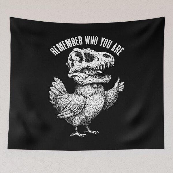 Item preview, Chicken Dinosaur Skull Remember Who You Are Paleontology designed and sold by GrandeDuc.