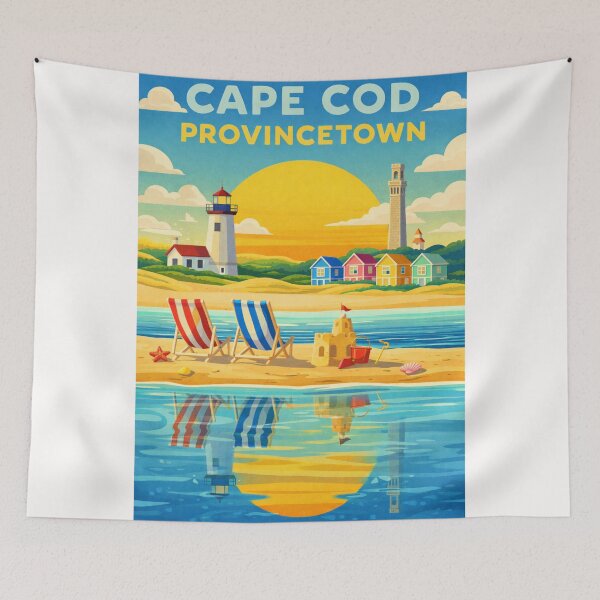 Item preview, Cape Cod Provincetown Massachusetts Pilgrim Monument and Cape Cod National Seashore Sunset designed and sold by Places On Earth.