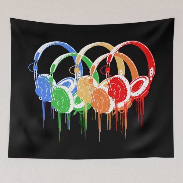 Item preview, Colorful headphones designed and sold by anziehend.