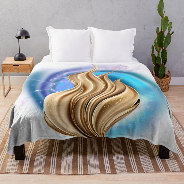 Item preview, Golden Cosmic Flame – Abstract Galaxy Energy Art Main Tag designed and sold by ChenEngEng.