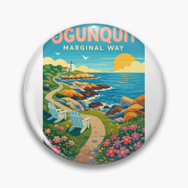 Item preview, Ogunquit Marginal Way Maine Atlantic Coast and Perkins Cove Scenic Cliffs designed and sold by Places On Earth.