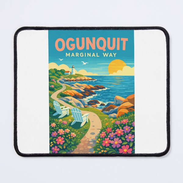 Item preview, Ogunquit Marginal Way Maine Atlantic Coast and Perkins Cove Scenic Cliffs designed and sold by Places On Earth.