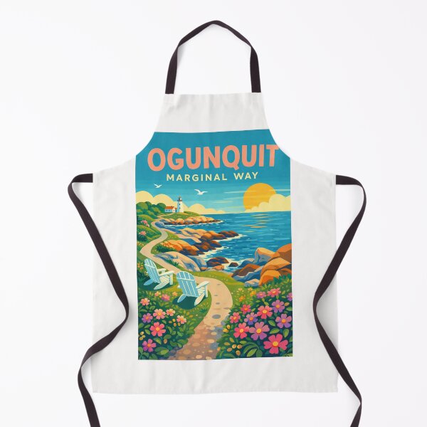Item preview, Ogunquit Marginal Way Maine Atlantic Coast and Perkins Cove Scenic Cliffs designed and sold by Places On Earth.