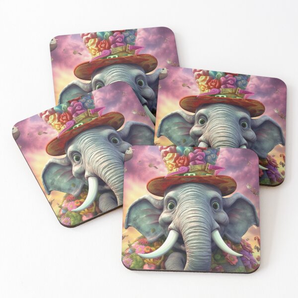 Item preview, Floral Elephant Portrait designed and sold by Sillytoe.