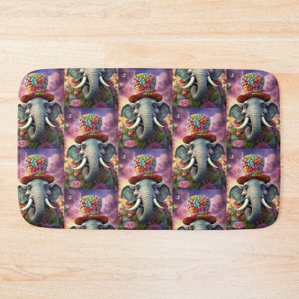 Item preview, Floral Elephant Portrait designed and sold by Sillytoe.