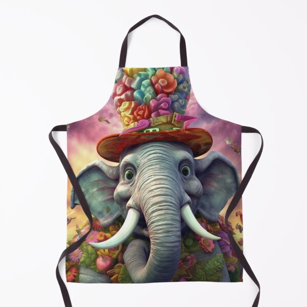 Item preview, Floral Elephant Portrait designed and sold by Sillytoe.