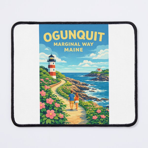 Item preview, Ogunquit Marginal Way in Maine, USA designed and sold by Places On Earth.
