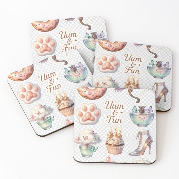 Item preview, Yum & Fun Pastel Glam Sticker Set designed and sold by CoquetteLunaCo.