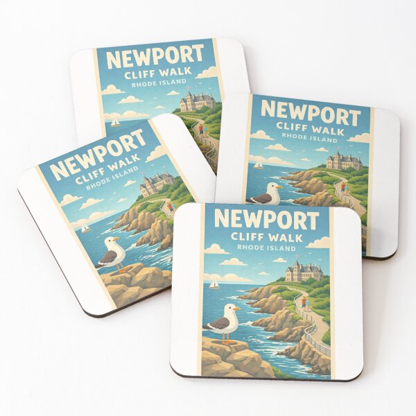 Item preview, Newport Cliff Walk in Rhode Island, USA designed and sold by Places On Earth.