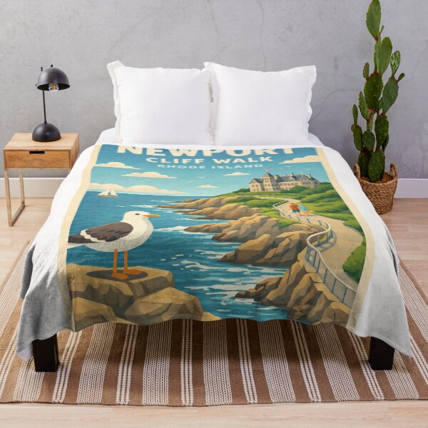 Item preview, Newport Cliff Walk in Rhode Island, USA designed and sold by Places On Earth.