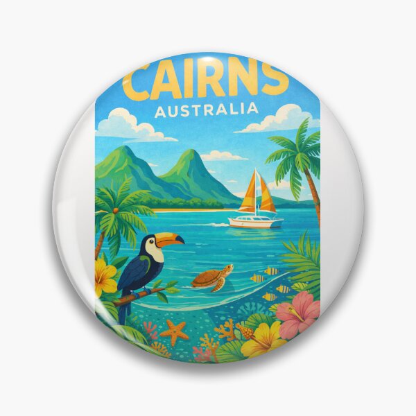 Item preview, Cairns Queensland Australia Great Barrier Reef and Daintree Rainforest Gateway designed and sold by Places On Earth.