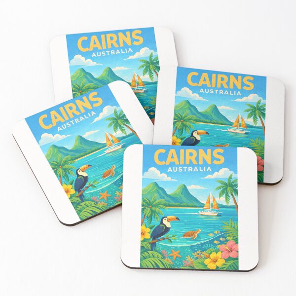 Item preview, Cairns Queensland Australia Great Barrier Reef and Daintree Rainforest Gateway designed and sold by Places On Earth.