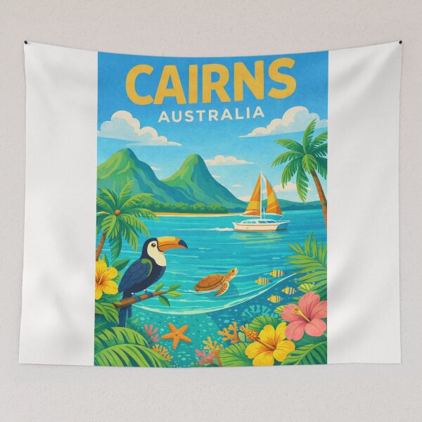 Item preview, Cairns Queensland Australia Great Barrier Reef and Daintree Rainforest Gateway designed and sold by Places On Earth.