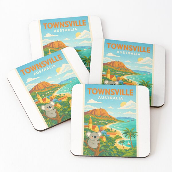 Item preview, Townsville Queensland Australia Castle Hill and Magnetic Island Coastline designed and sold by Places On Earth.