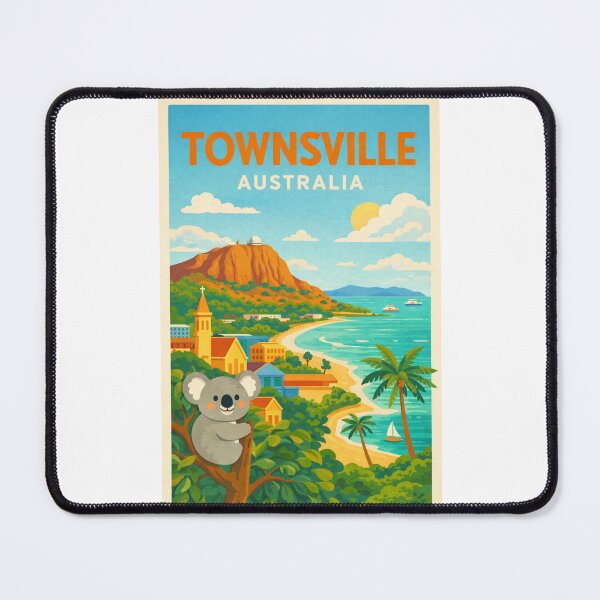 Item preview, Townsville Queensland Australia Castle Hill and Magnetic Island Coastline designed and sold by Places On Earth.