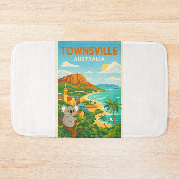Item preview, Townsville Queensland Australia Castle Hill and Magnetic Island Coastline designed and sold by Places On Earth.