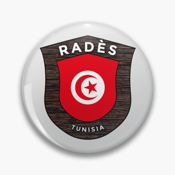 Item preview, Radès Tunisia | Flag Shield Travel Emblem designed and sold by World Designs.