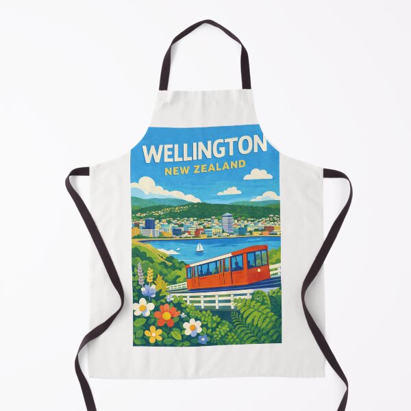 Item preview, Wellington New Zealand Wellington Cable Car and Wellington Harbour Skyline designed and sold by Places On Earth.