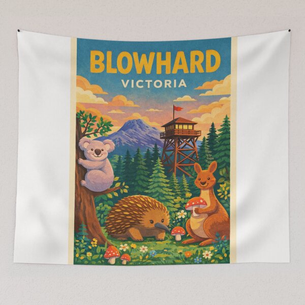 Item preview, Blowhard Victoria Mount Buninyong and Ballarat Goldfields Countryside designed and sold by Places On Earth.