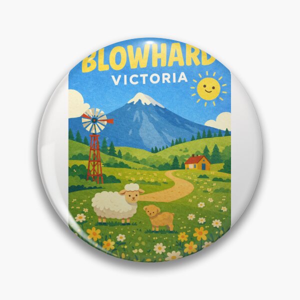 Item preview, Blowhard in Victoria, Australia Featuring Ballarat Goldfields Countryside designed and sold by Places On Earth.
