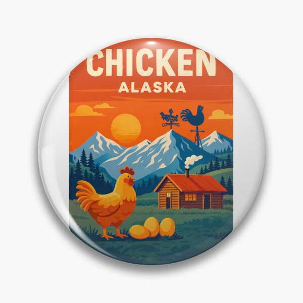 Item preview, Chicken Alaska Wrangell Mountains and Tok Cutoff Alaska Highway Frontier designed and sold by Places On Earth.