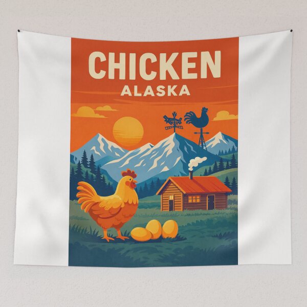 Item preview, Chicken Alaska Wrangell Mountains and Tok Cutoff Alaska Highway Frontier designed and sold by Places On Earth.