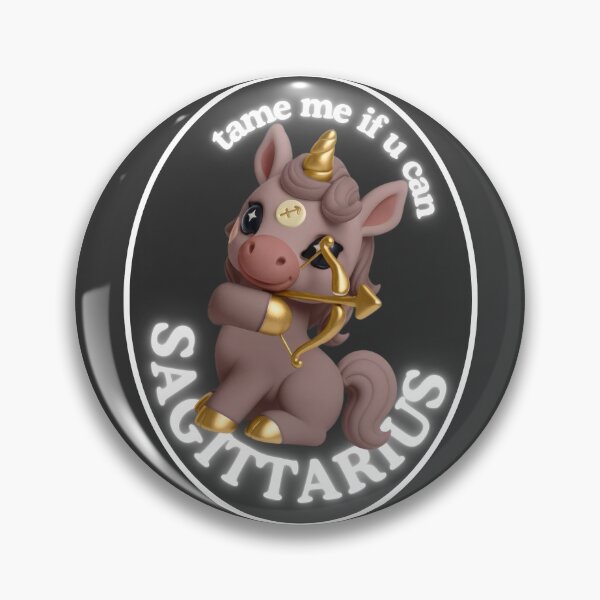 Item preview, The Zodies Sagittarius Archer Neon Badge designed and sold by stickeeyard.
